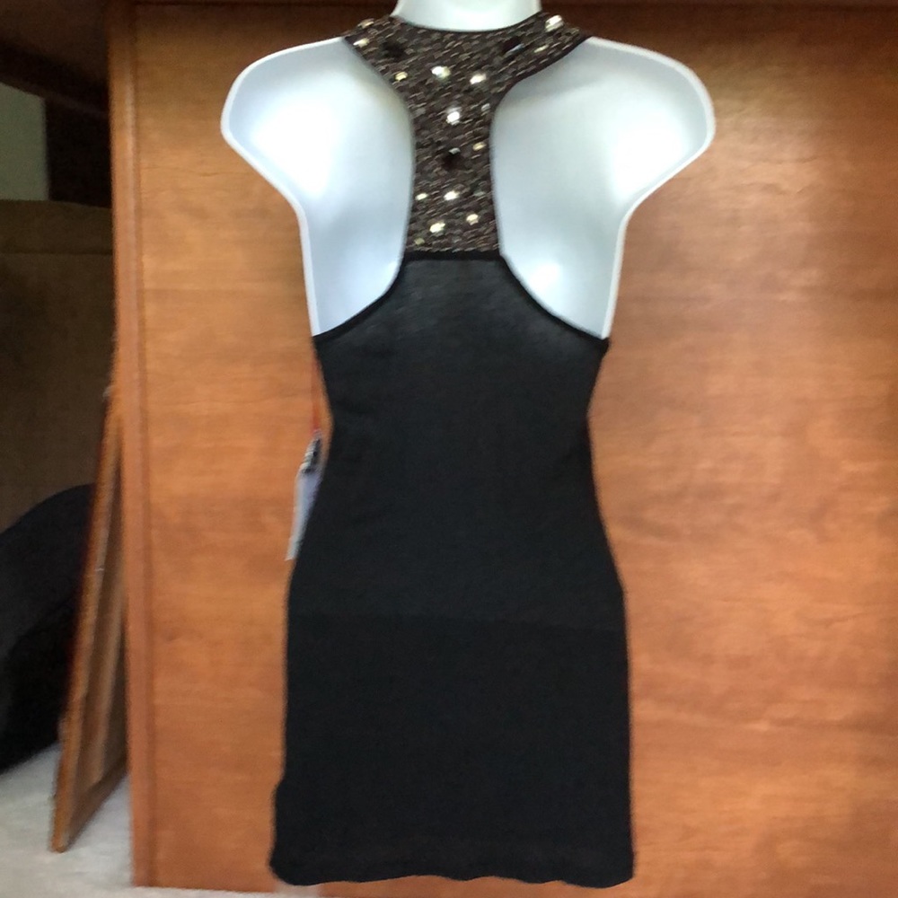 In Vein Razor back tank Rhinestones and Beads - Picture 3 of 4